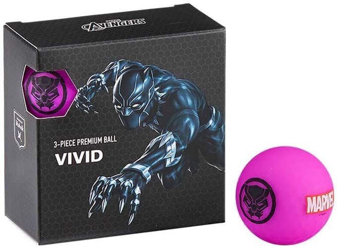 Volvik Vivid Marvel X Golf Balls (Black Panther, 4pk) NEW