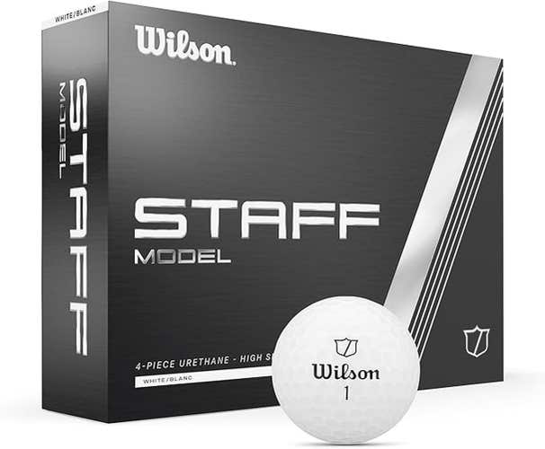 Wilson Staff Model Golf Balls (White, 12pk)  1dz 2024 NEW
