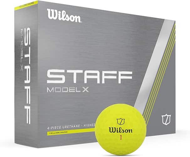Wilson Staff Model X Golf Balls (Yellow, 12pk)  1dz 2024 NEW