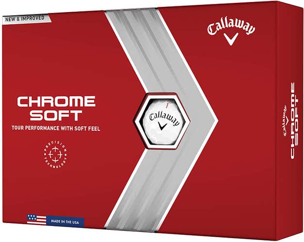 Callaway Chrome Soft Golf Balls 2022 (White 12pk) NEW