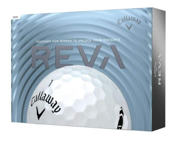 Callaway REVA 2021 Golf Balls (Pearl, 12pk) Ladies NEW
