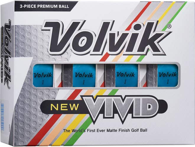 Volvik New Vivid Golf Balls 2020 (Matte Finish) NEW