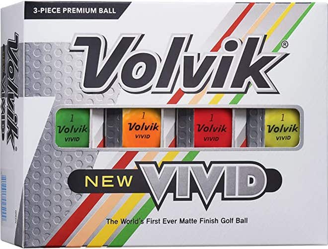 Volvik New Vivid Golf Balls 2022 (Matte Finish) NEW