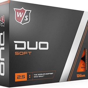 Wilson Staff Duo Soft Golf Balls (Orange, 12pk) 2023 NEW