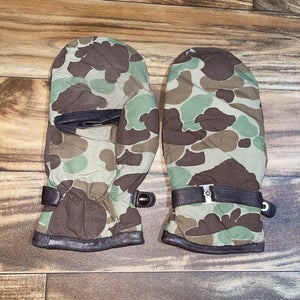 Vintage Gates Camouflage Hunting Insulated Mitten Hand Gloves Mens Size Large