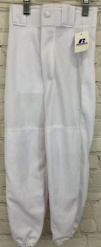 Russell Athletic Youth Team Small White Baseball Sport Pants Size XS Extra Small