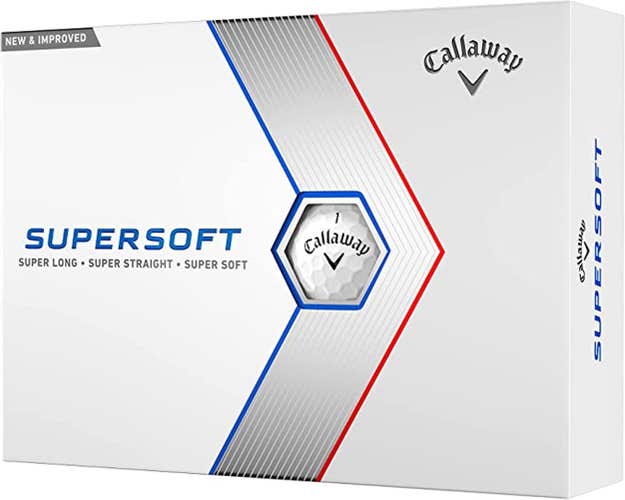 Callaway Supersoft 2023 Golf Balls (White, 12pk) Super Long NEW & IMPROVED