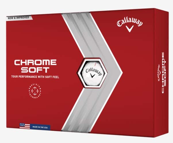 Callaway Chrome Soft Triple Track Golf Balls 2022 (White 12pk) NEW