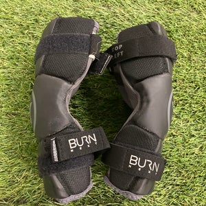 Black Used Warrior Burn Next Lacrosse Glove and Arm Pad Youth Medium Combo