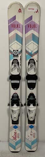 Used Kid's Volkl 100cm Chica Skis With Tyrolia 4.5 Bindings (SY1731)
