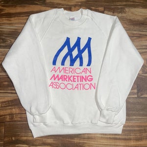 Vintage American Marketing Association AMA Crewneck Sweatshirt Size Large RARE