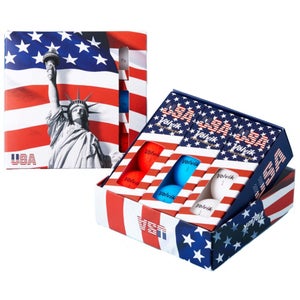 Volvik Vivid Limited USA Edition Golf Balls (9 balls, Red/White/Blue) NEW