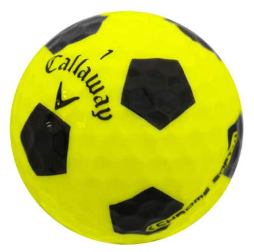 Callaway Chrome Soft Truvis Golf Balls 2022 (Yellow/Black 3pk) NEW