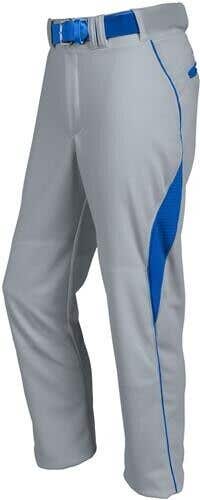 Russell Athletic Youth Unisex 337LGBK Gray Royal Blue Baseball Pants NWT