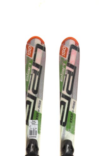 Used Elan Exar e-Rise Skis, size 150 with Elan ESP 10 bindings (Option 230958)