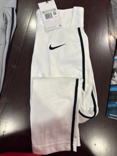White New XS Nike Game Pants
