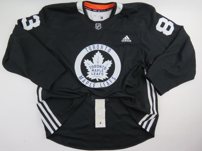 Adidas Toronto Maple Leafs Practice Worn Authentic NHL Hockey Jersey White #83 Size 58