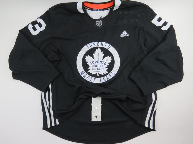 Adidas Toronto Maple Leafs Practice Worn Authentic NHL Hockey Jersey White #53 Size 58