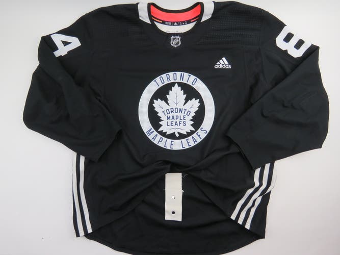Adidas Toronto Maple Leafs Practice Worn Authentic NHL Hockey Jersey Black #84 Size 58