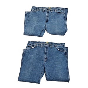 Missing Buttons - 2 Pc Lot - Cabela's Roughneck Traditional Denim Jean Men 44/30