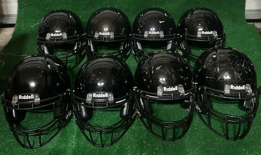 Bundle 8 Helmets Riddell Speed Football Adult 3M, 5Large