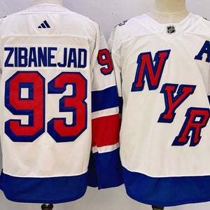 Mika Zibanejad New York Rangers Hockey Jersey Stadium Series White size 56(2XL)