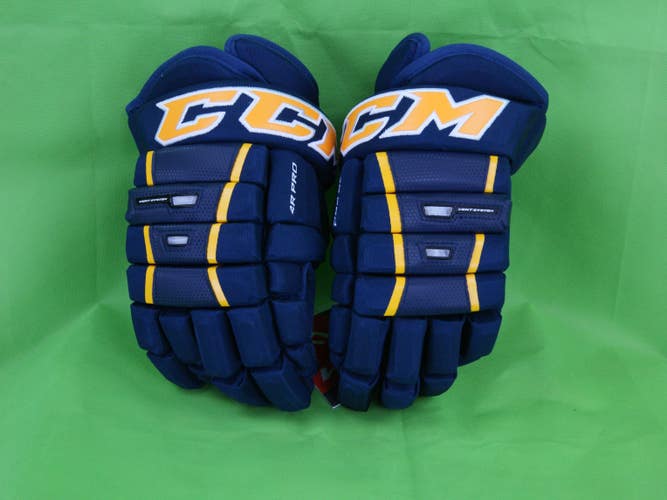 New CCM HG 4R Pro Gloves 14" Navy/Sunflower