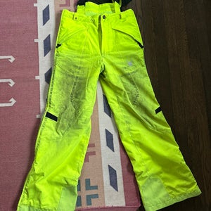 Used Neon Youth Size 18 Spyder Zipoff Ski Pants