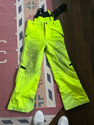 Used Neon Youth Size 18 Spyder Zipoff Ski Pants
