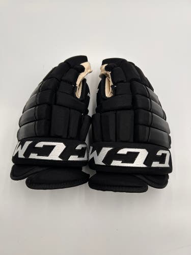 Lightly Used Black CCM 14" Pro Stock HG97 Gloves