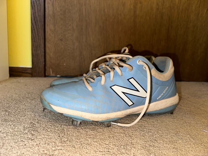 New Balance Baby Blue Metal Cleats 40v40v5 size 10 (used)
