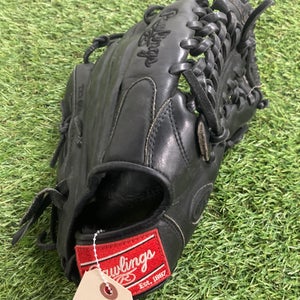Black Used Adult Rawlings Heart of the Hide Right Hand Throw Baseball Glove 11.5"