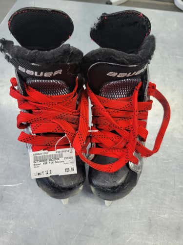 Used Bauer X60 Youth 12.0 Ice Hockey Skates