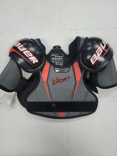 Used Bauer Lil Sport Md Hockey Shoulder Pads