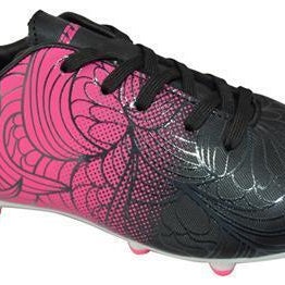Vizari Cali FG Firm Ground Soccer Cleat Shoes for Boys & Girls - Black/Pink