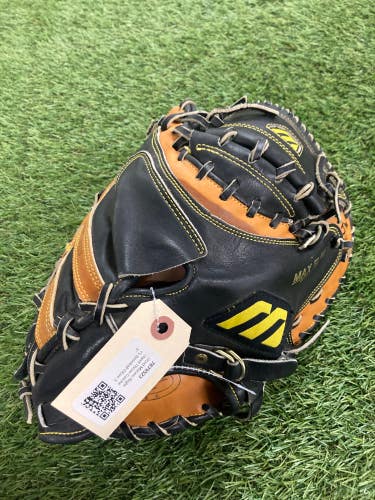Used Mizuno Right Hand Throw Catcher's Baseball Glove 35"