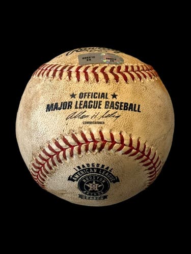 2013 Jose Altuve Houston Astros Foul Ball; 1st Season AL Logo Ball MLB Authenticated Game Used