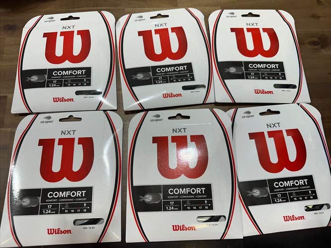 New 6 Sets of Wilson NXT Black Color  17g  GOING OUT OF BUSINESS SALE