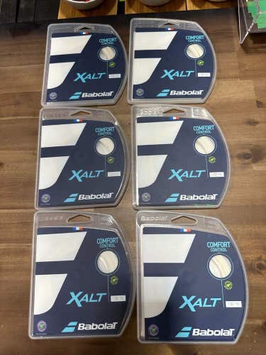 New 6 Sets of Babolat XALT 16 Multifament.  NEW 2023 STRING! Better than NXT