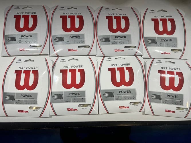 New 8 Sets of Wilson NXT POWER 16g   FREE SHIPPING.