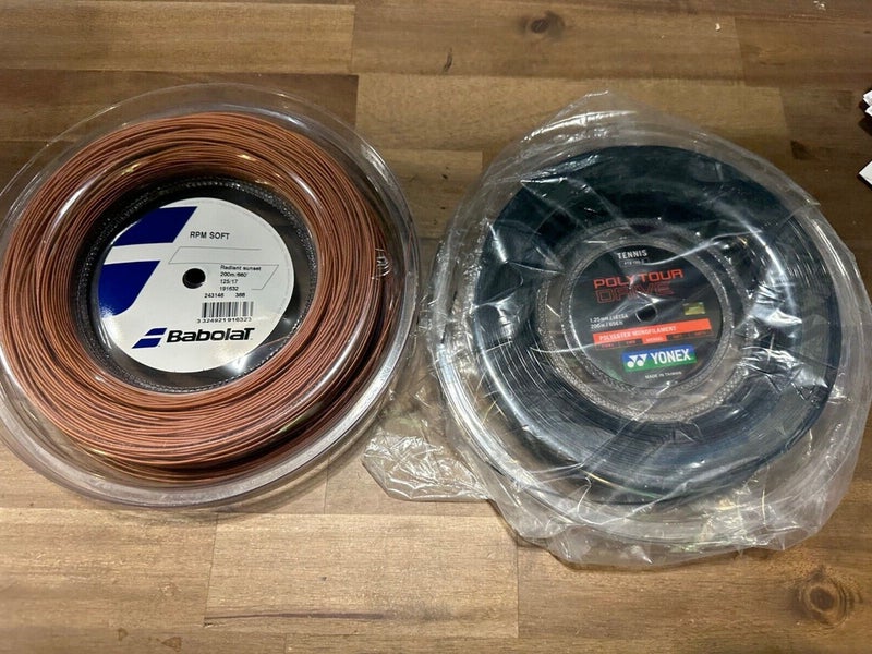 New Reel Babolat RPM Soft 17g 660' & FREE Yonex Poly Tour Drive 17g.
