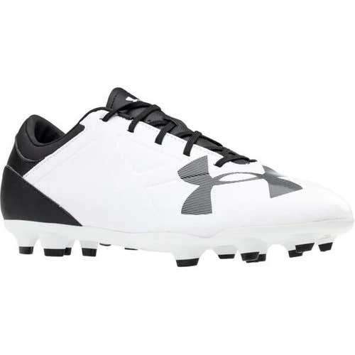 Under Armour Spotlight FG Men's Soccer Cleat Shoes Colors White & Black Size 8