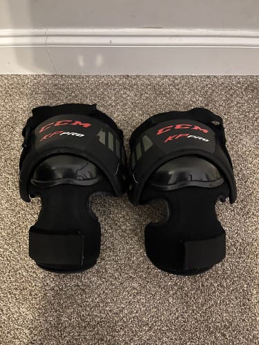 Used CCM KP Pro Hockey Goalie Knee Pads