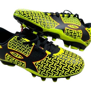 Under Armour UA B CF Force 2.0 FG JR Soccer Cleats Yellow Rocket Red Black 4Y