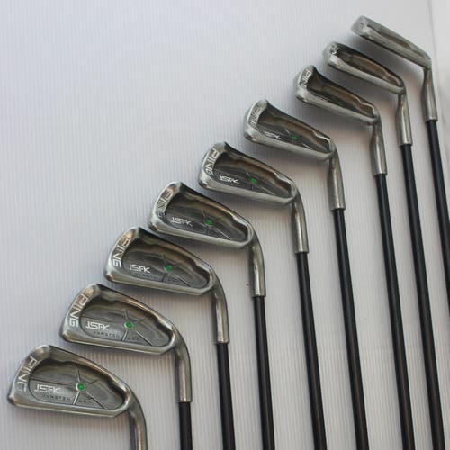 Used Men's Ping ISI Right Handed Iron Set 9 Pieces U44 Graphite