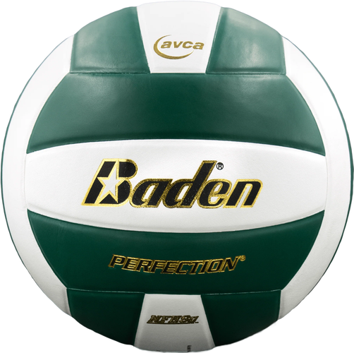 Baden Perfection Leather Volleyball (Green/White)