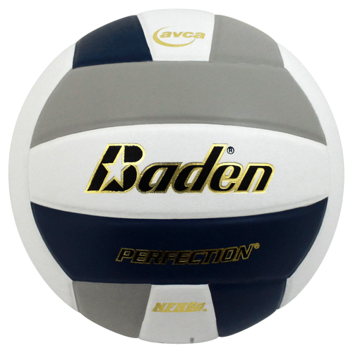 Baden Perfection Leather Volleyball (Navy/Grey/White)