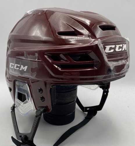 NEW CCM Tacks 710 Helmet, Maroon, Large