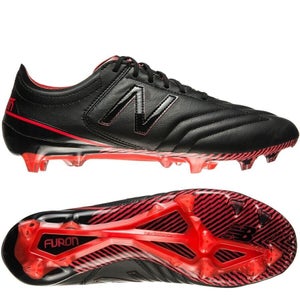New Balance MSFKFBE3 Men's Furon Cleat Leather Shoes Black Orange Size 8