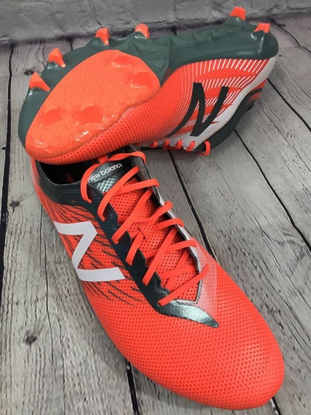 NEW New Balance Men's FG Soccer cleats MSFURFOT Orange Grey Size 8 M
